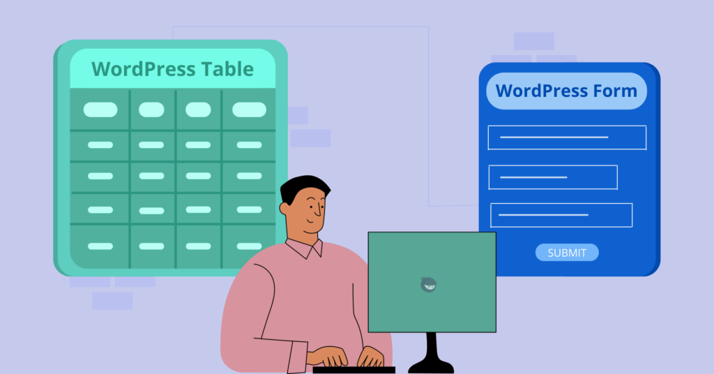 WordPress Tables With Online Form Entries