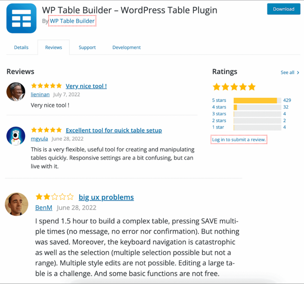 best table plugin reviewed 