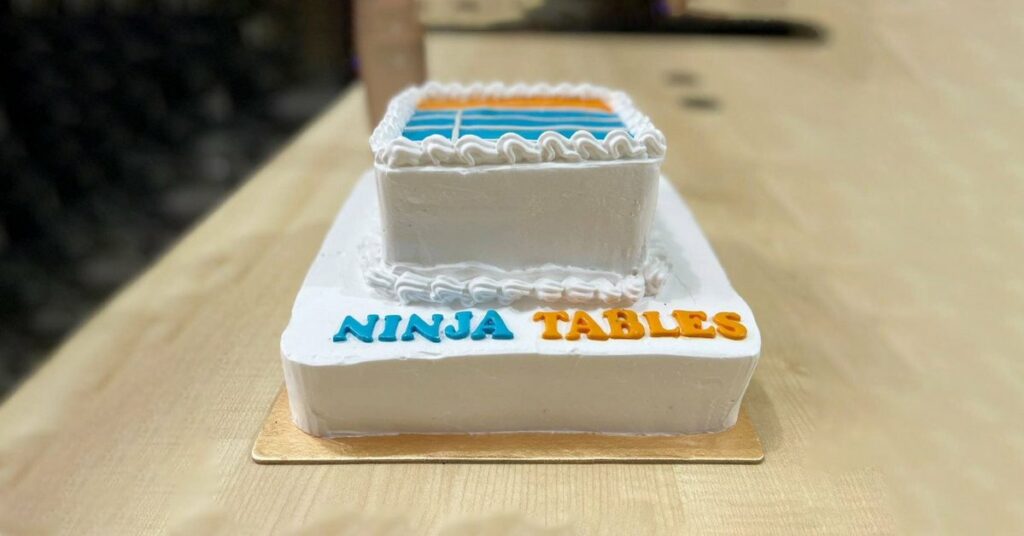 Ninja Tables cake