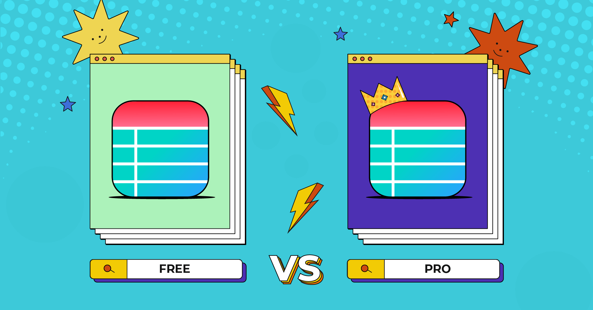 Ninja Tables Free vs Pro