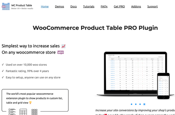 5 Best WooCommerce Table Plugins For Products Compared(2023)