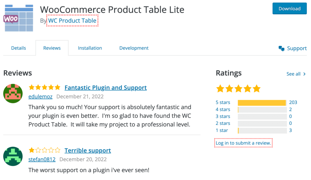 WooCommerce Product Table Lite – Plugin WordPress