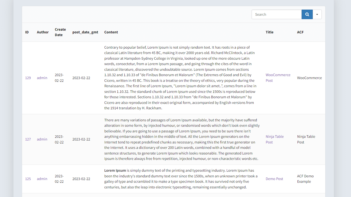 column content using post meta field