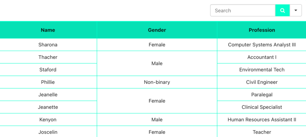 merge table cells