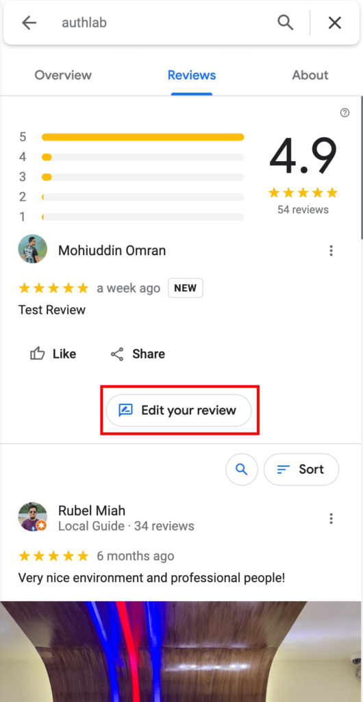 How to Edit a Google Review- Edit