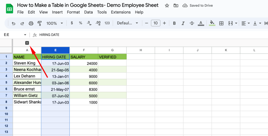 How to Make a Table in Google Sheets (Easy Tips for 2024)