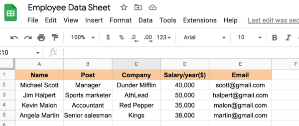 Ninja Tables Google Sheets Integration - Google Sheets Data Table