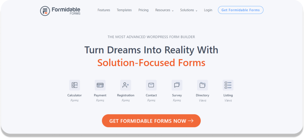 Formidable Forms - WordPress Data Visualization Plugins