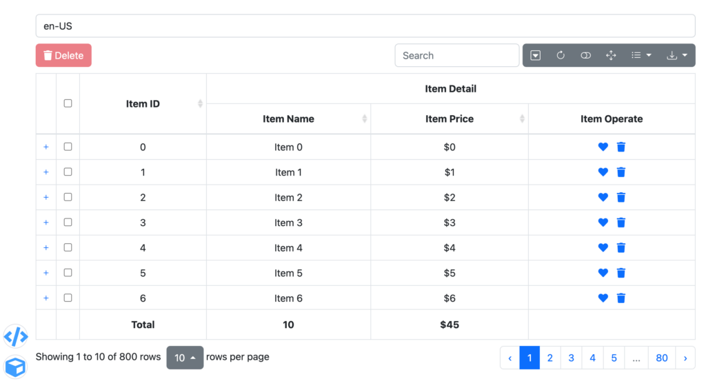 Bootstrap- jQuery Table Plugin