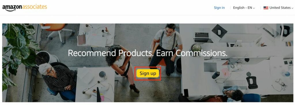 Signup-to-Amazon-affiliate-program