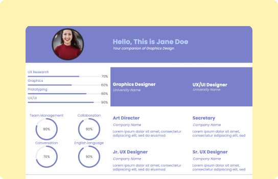 Resume Table Template