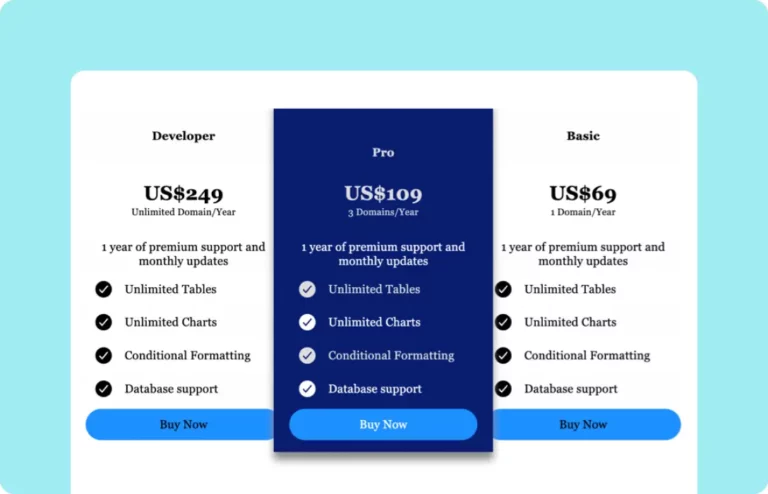 WPDataTables Pricing Table (1)