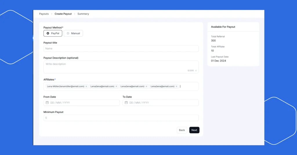 Affiliate Payments