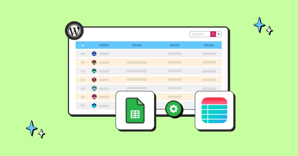 Google sheets integration with Ninja Tables