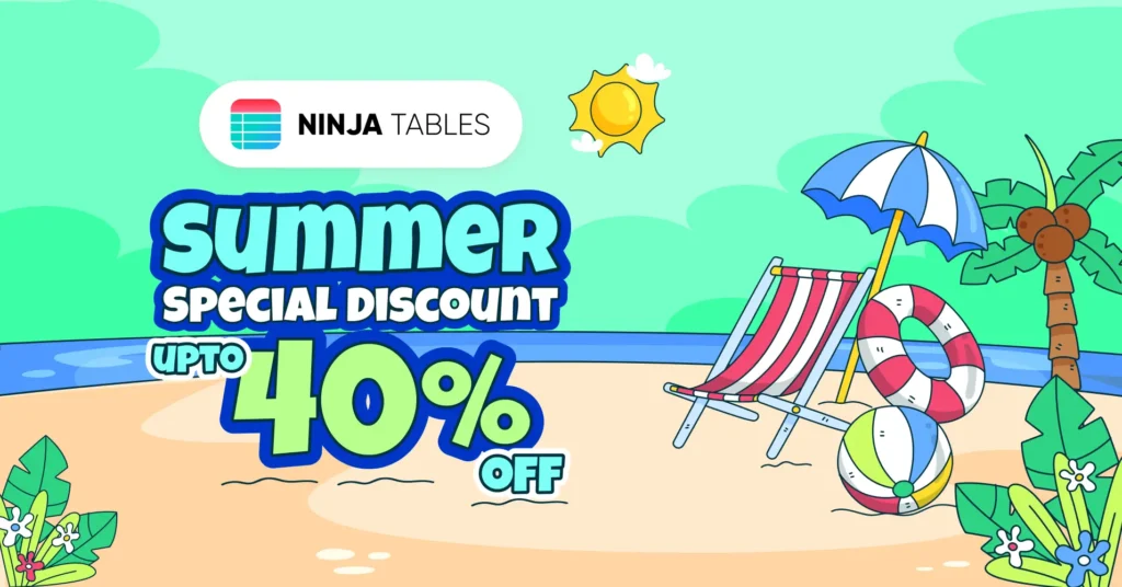 NInja Tables summer deal