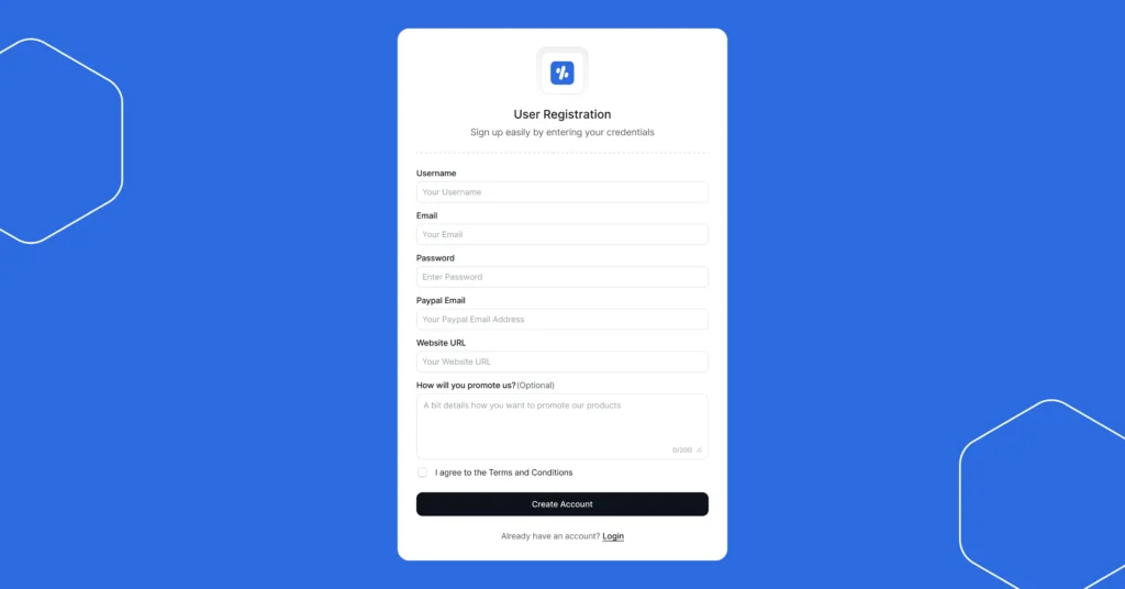 affiliate registration