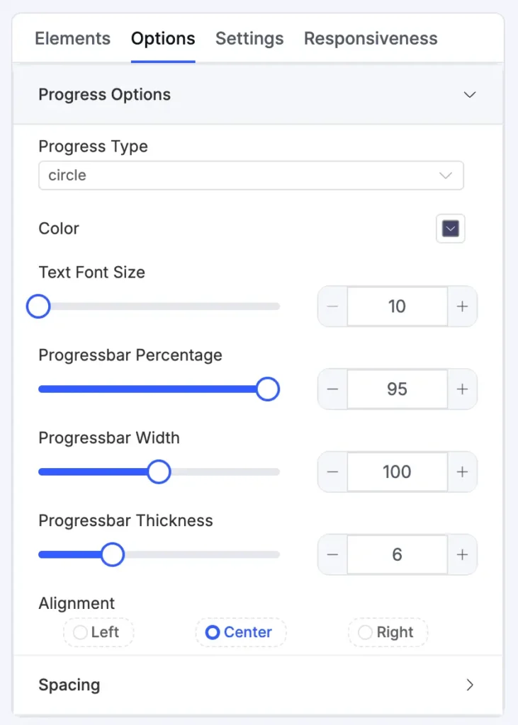 progress bar