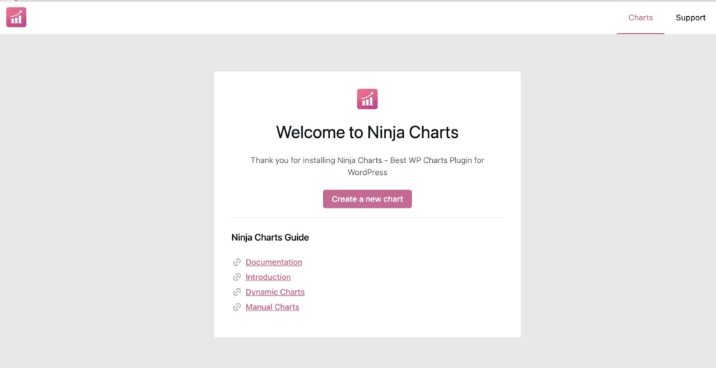 Ninja Charts onboarding