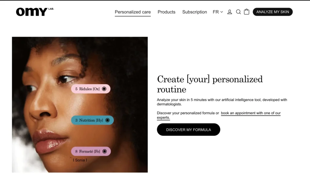 OMY Cosmetics personalization