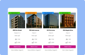 Real estate listing template