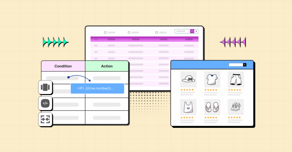 Decision Table, Data Table, Display Table