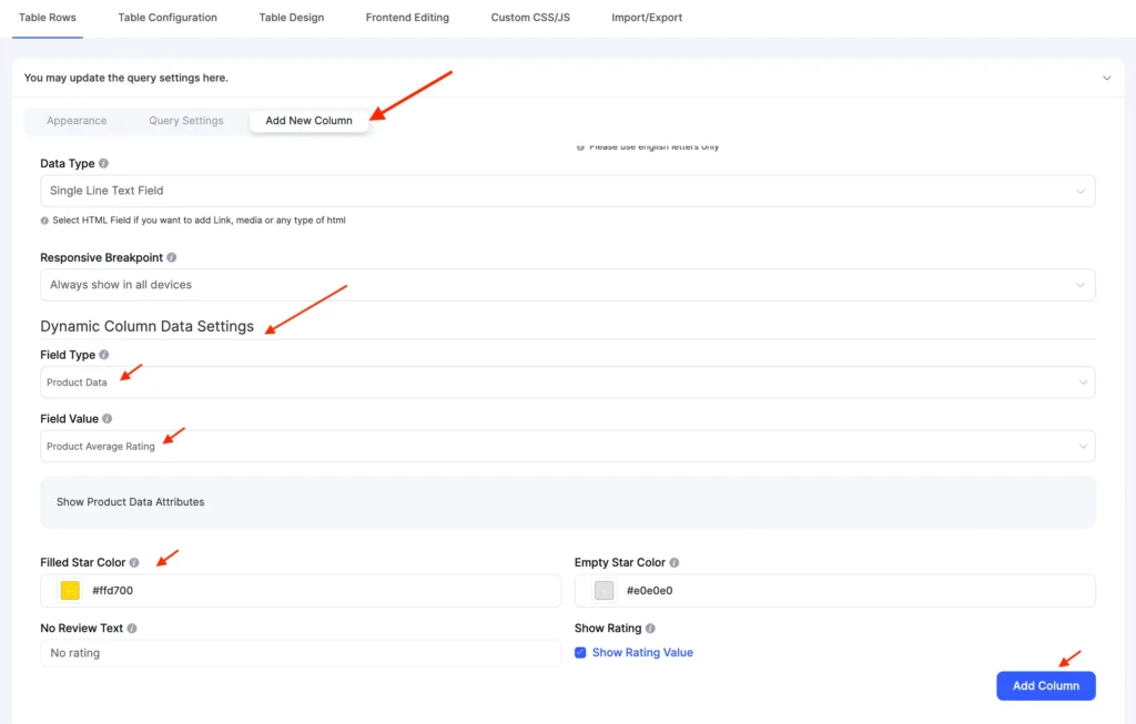 WooCommerce product average rating