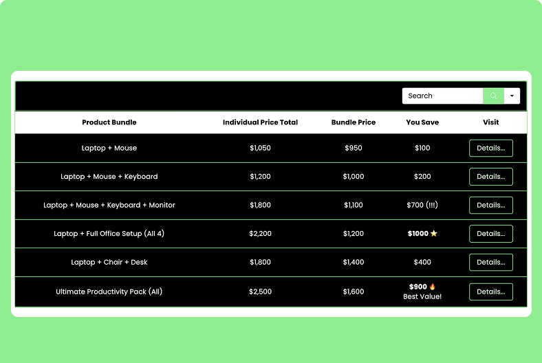 Product Bundle Discounts