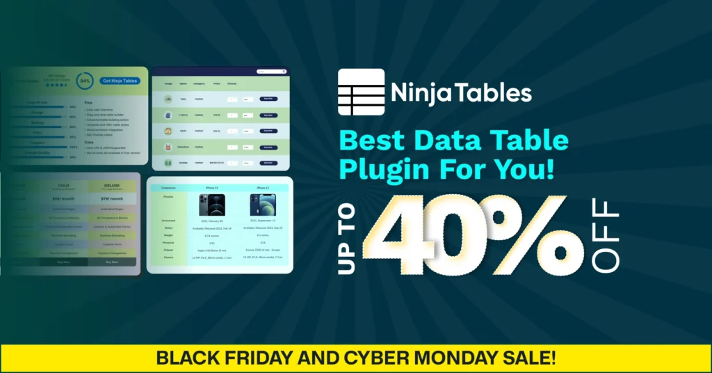 Ninja Tables BFCM deal 2025