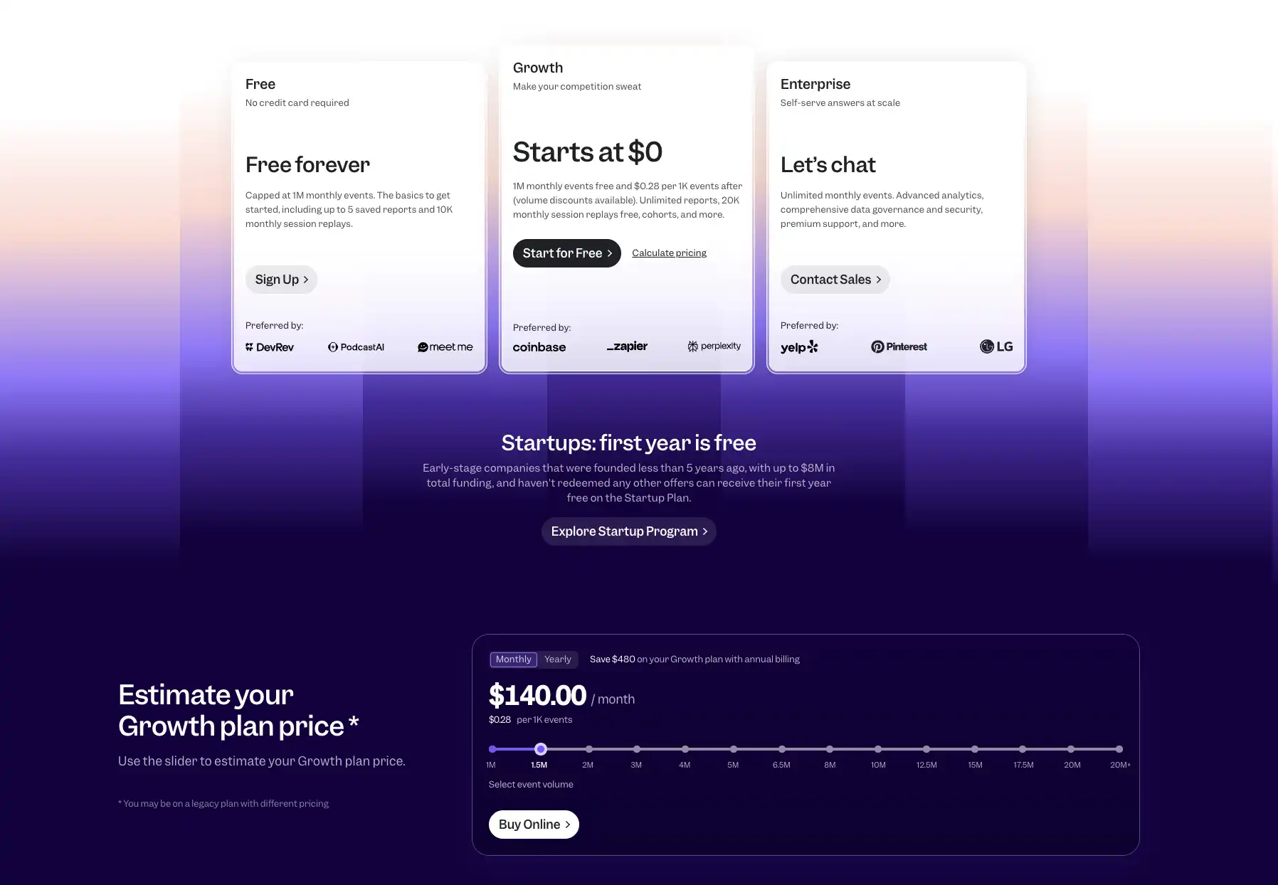 mixpanel pricing package tier