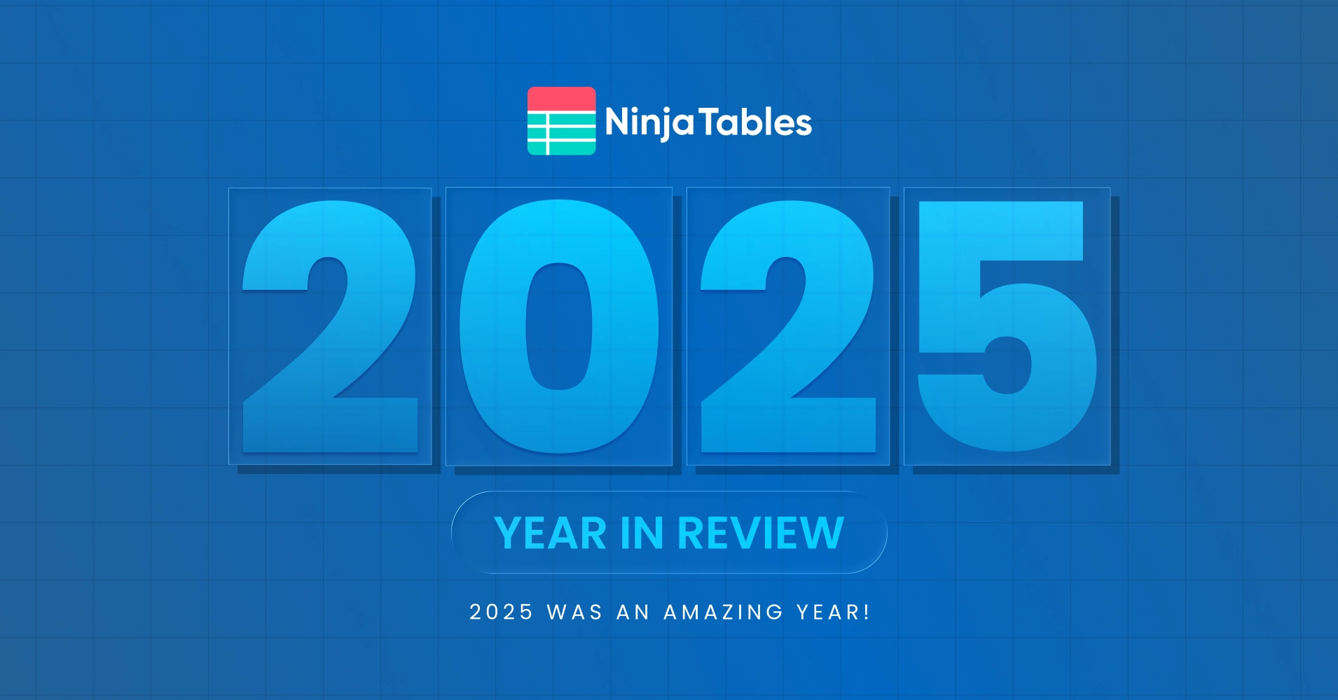 Ninja Tables 2025 Year In Review