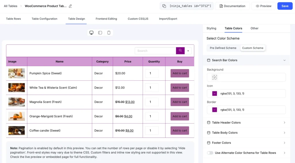 Color Customize a WooCommerce Product Store
