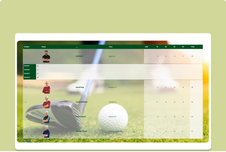 golf template