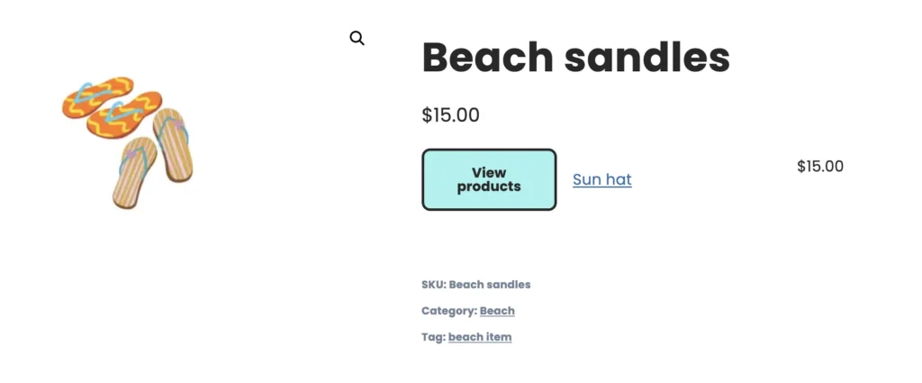 woocommerce product details